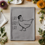 Lay Lady Lay - Dish Towels - White or Gray