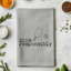 Dink Responsibly - Dish Towels - White or Gray - Pickleball