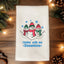 Snowmies - Colorful Christmas Hand Towel (Waffle)