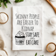 Stay Safe, Eat Cake - Dish Towels - White or Gray