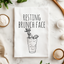 Resting Brunch Face - Dish Towels - White or Gray