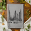 New York City Skyline - Dish Towels - White or Gray