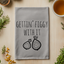 Gettin' Figgy With It - Dish Towels - White or Gray