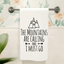 Mountains Are Calling - Hand Towels (Waffle)