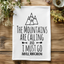Mountains Are Calling (AVL) - Dish Towels - White or Gray