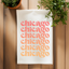 Colorful Dish Towels - Chicago, IL - Ombre, Gift, Souvenir