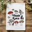 Colorful Dish Towels - Mush Love - Vday Decor, Mushrooms