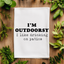 I'm Outdoorsy I Drink on Patios - Dish Towels - White/Gray