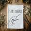 Stay Weird, Narwhal - White Dish Towels - OVERSTOCK SALE