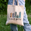 Charlotte, NC Skyline - Colorful Tote Bags - CLT, Queen City