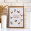 Welcome To Our Coop - Watercolor Art Print