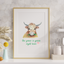 The Grass is Green Right Here - Watercolor Art Print