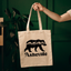 Asheville Bear - Canvas Tote Bags - AVL, NC