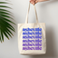Asheville, NC - Colorful Tote Bags - Ombre, AVL, Gift