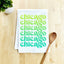 Colorful Dish Towels - Chicago, IL - Ombre, Gift, Souvenir