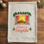 But the Fire is So Delightful Watercolor Christmas Dish Towels