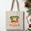 But the Fire is So Delightful - Watercolor Christmas Tote Bags