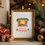 But the Fire is So Delightful - Watercolor Art Print - Christmas Decor