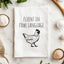 Fluent in Fowl Language - Dish Towels - White or Gray