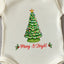 Merry & Bright - Christmas Onesie - Oatmeal