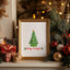 Merry & Bright - Watercolor Art Print - Christmas Decor