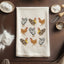 Farmhouse Chickens Watercolor Dish Towels