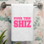 Over This Shiz - Colorful Wicked Inspired Hand Towel (Waffle)