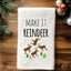 Make It Reindeer - Colorful Christmas Hand Towel (Waffle)