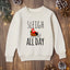 Sleigh All Day - Christmas Kid's Sweatshirt - Oatmeal