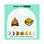 S'more & Campfire Earrings - 22k Gold Plated Studs
