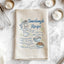 Sourdough Recipe Watercolor Dish Towels