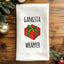 Gangsta Wrapper - Colorful Christmas Hand Towel (Waffle)