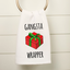 Gangsta Wrapper - Colorful Christmas Hand Towel (Waffle)