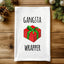 Colorful Christmas Kitchen Towels - Gangsta Wrapper